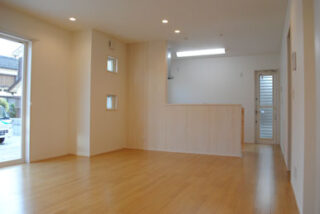 TVを見ながらお料理ができて楽しいリビング