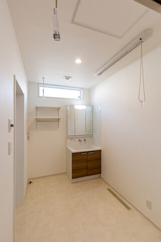 使い勝手抜群の洗面脱衣室