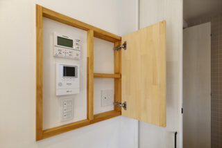 機能性バッチリの造作棚