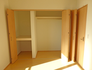 大容量のクローゼットでお掃除ラクラク!